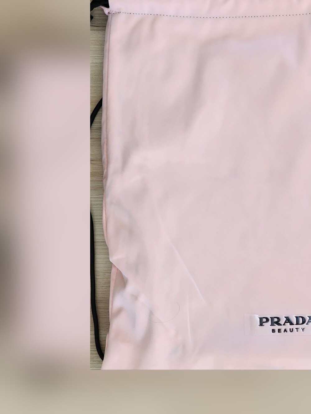 Prada Beauty Pink Drawstring Bag
